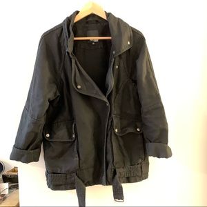 Wilfred Free Oversized Canvas Aviator Jacket